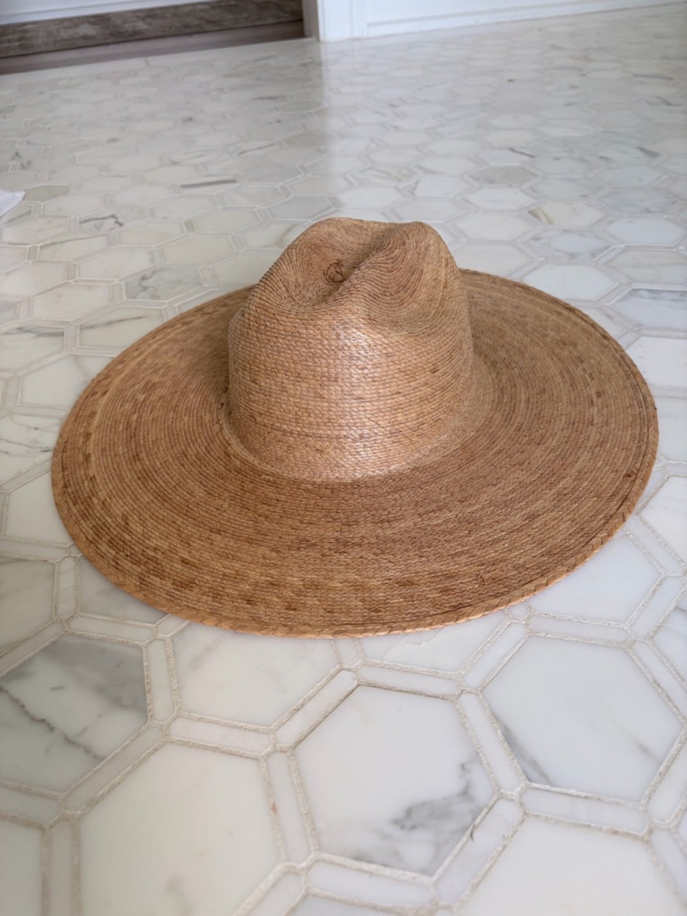 Lack Of Color Natural Straw Wide Brim Fedora - Picture 2 of 8